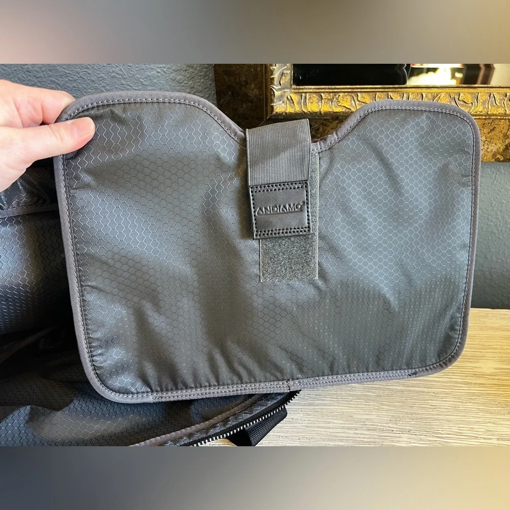 Andiamo Gray Laptop Bag for Men